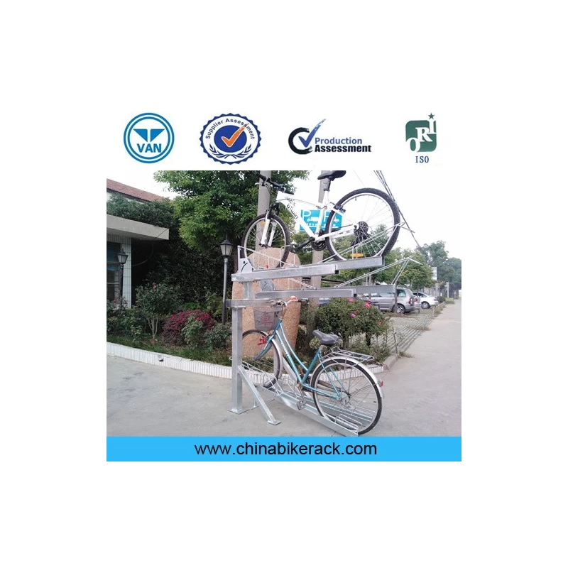 China Indoor Double Tier Bicycle Storage Rack manufacturer