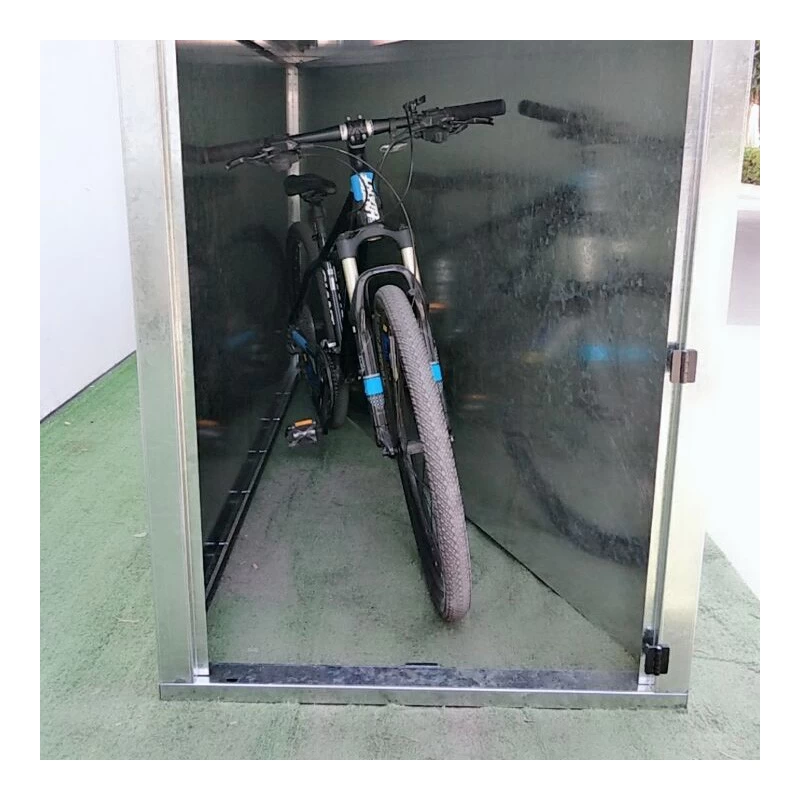 Chine Boîte à vélo en métal pour moto, abri de jardin, rangement extérieur en métal avec porte fabricant