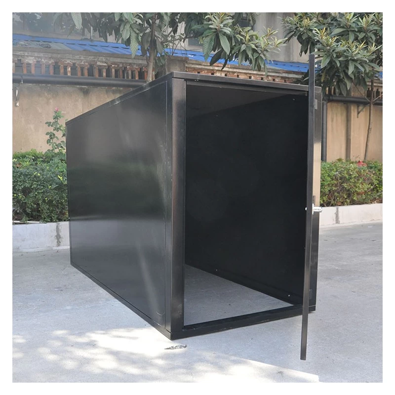 China Metal Motorcycle Bike Box Shed Sheds Storage Outdoor Metal with Door manufacturer
