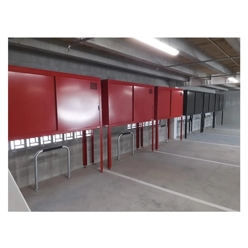 China Metal storage shed outdoor storage cabinet sheds for bicycle with racks manufacturer