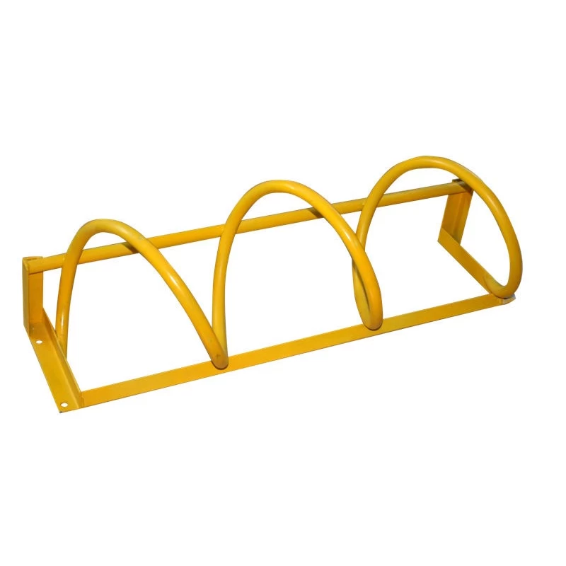 China Multi-functional Yellow Spraying Wave Bike Racks manufacturer