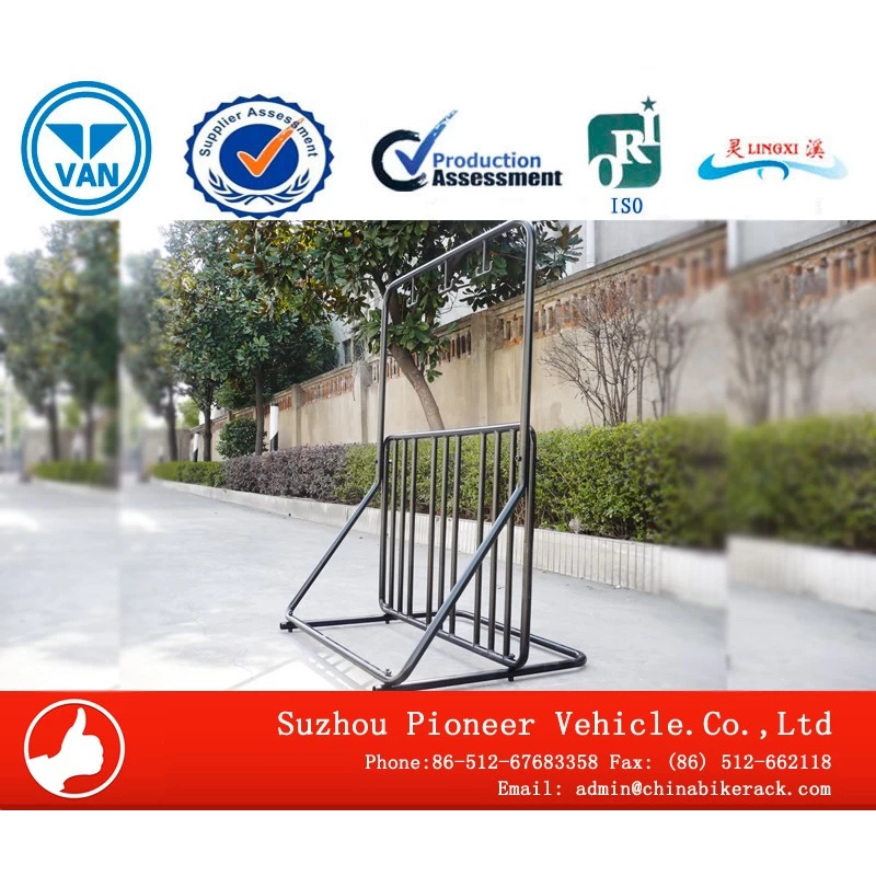 China Multipurpose Power Coated Standing Bike Rack Hersteller