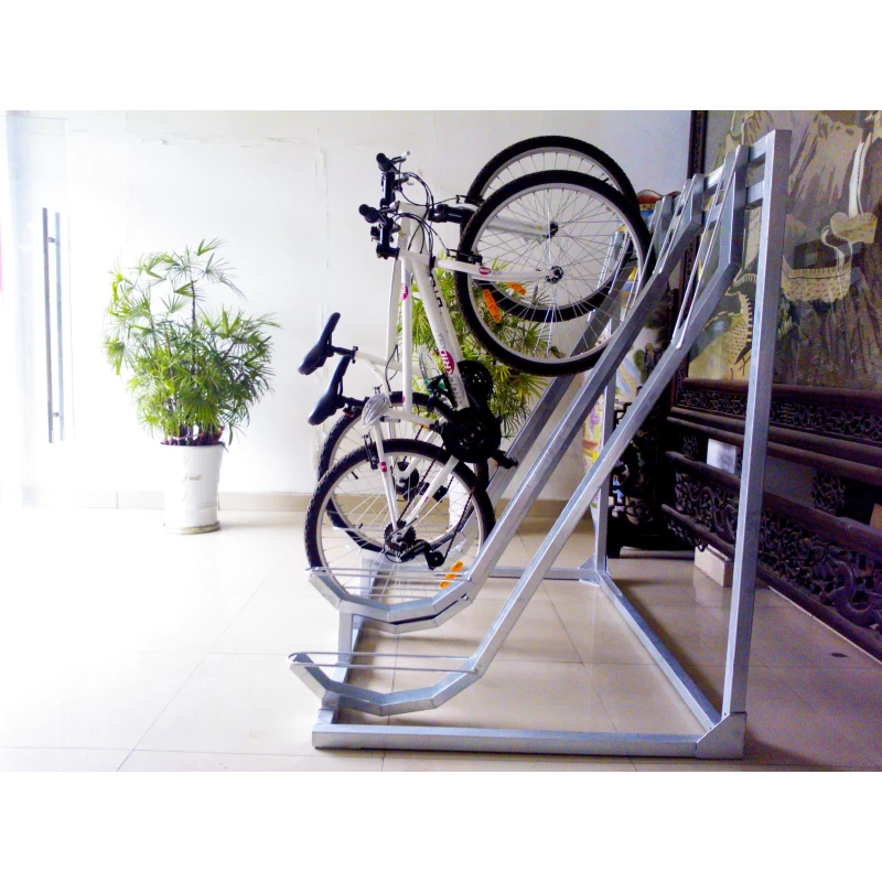 China Outdoor 4 Bikes Galvanized  Semi Bicycle Racks manufacturer