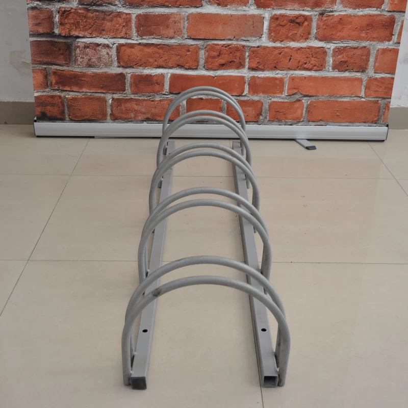 China Outdoor Floor Mounted Bike Stand Bicycle Parking Foldable Rack Storage manufacturer
