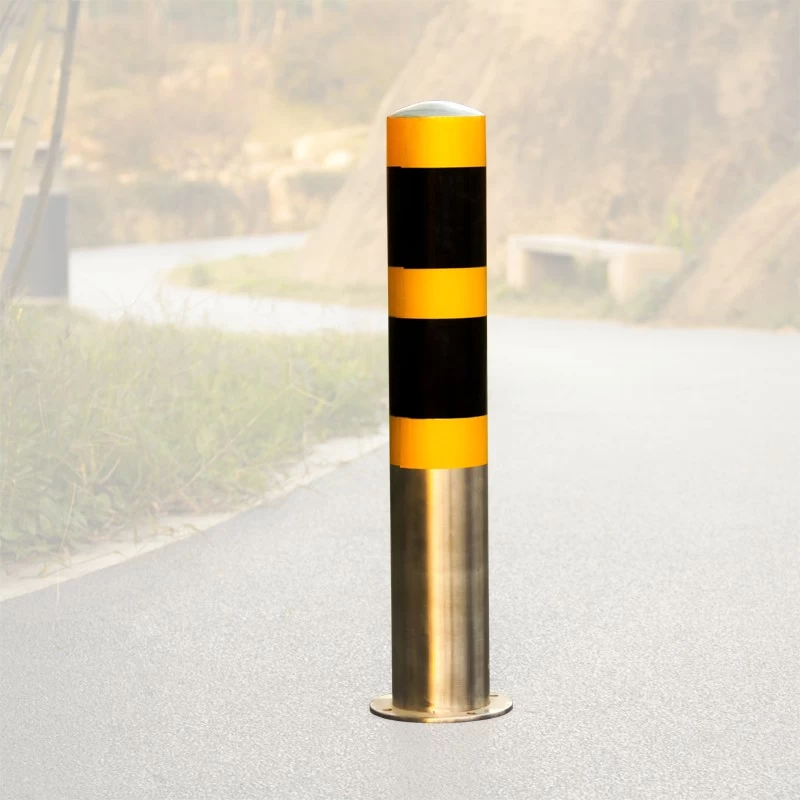 China Outdoor safety steel pipe t car parking bollard price manufacturer