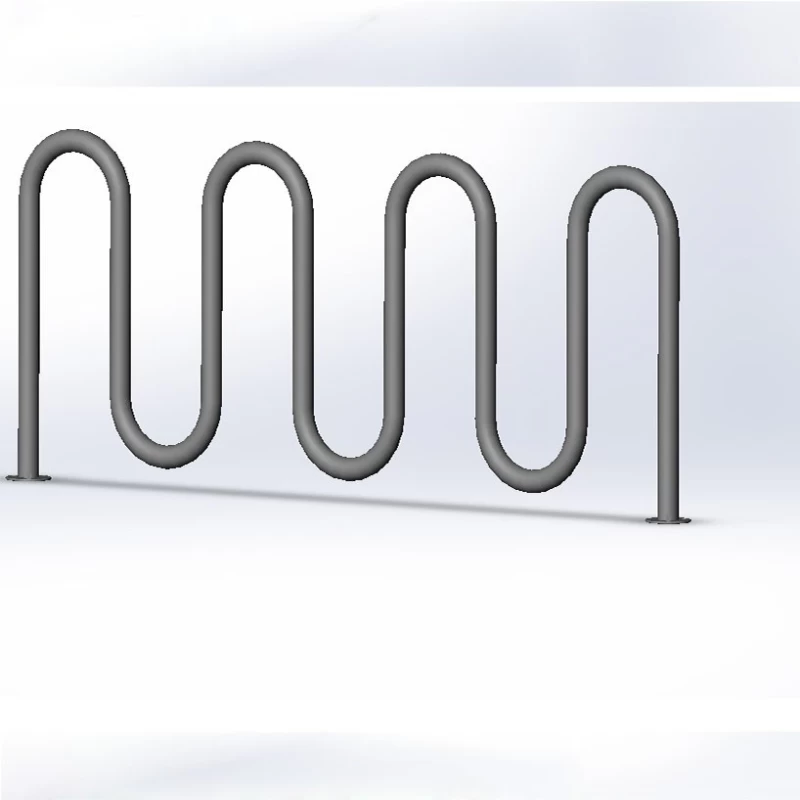 China Outside Using Powder Coated Wave Bike Rack manufacturer