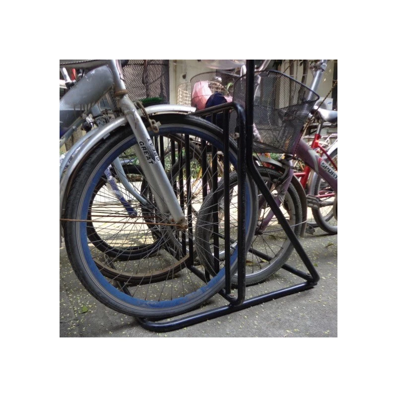 China Park Furniture Fat Tire Bike Helmet Display Stand Rack Outdoor manufacturer