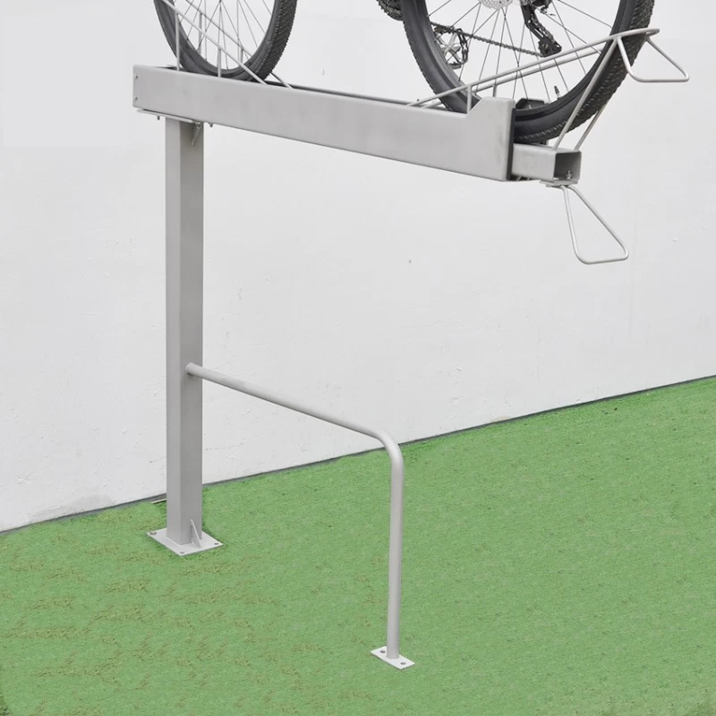 China Pioneer Floor Galvanized Steel Outdoor Sliver Bike Display Parking Stand Bicycle Layer Display manufacturer