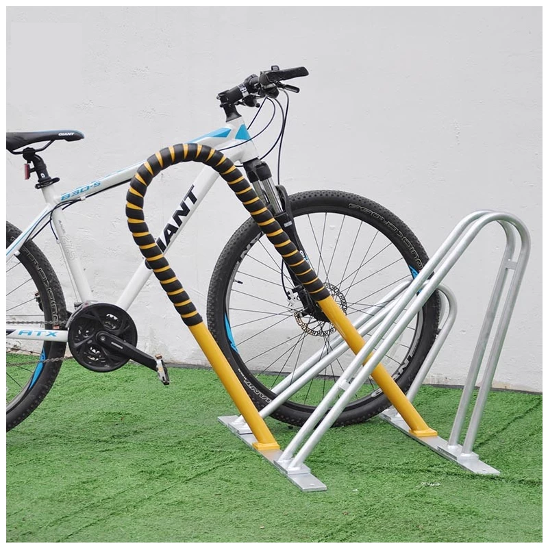 China Powder Coated Floor Mounted High Low Bike Parking Storage Rack manufacturer