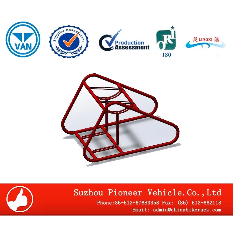 China Simple Type Double Decker Bicycle Rack manufacturer