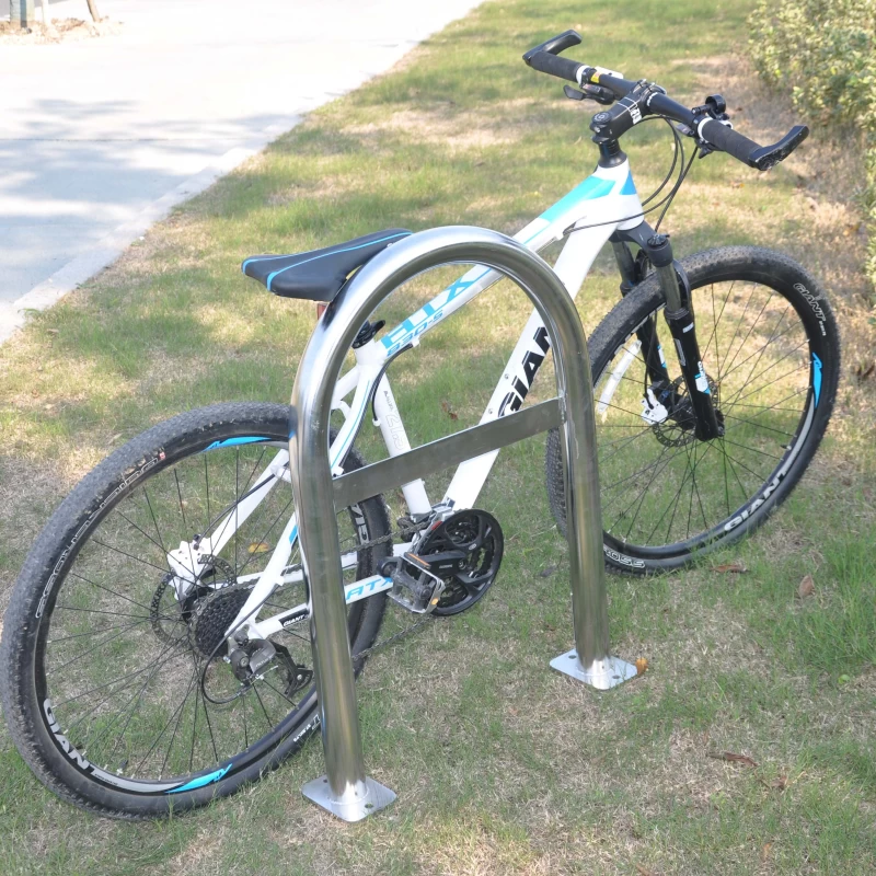 China Single Bike Rack Commercial Stainless Steel Security Bike Parking Hersteller