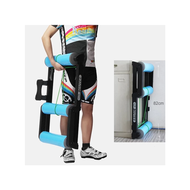 China Smart Cycling Cycle 4 Trainer Bike Indoor Trainer Stand Exercise Foldable Cycling Training Fitness Bike Home Roller manufacturer