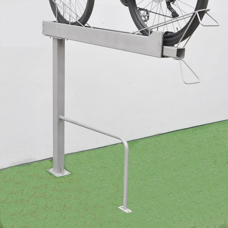 中国 Stand up Carbon Steel Space Saving Safety Two Tier Bike Racks 制造商