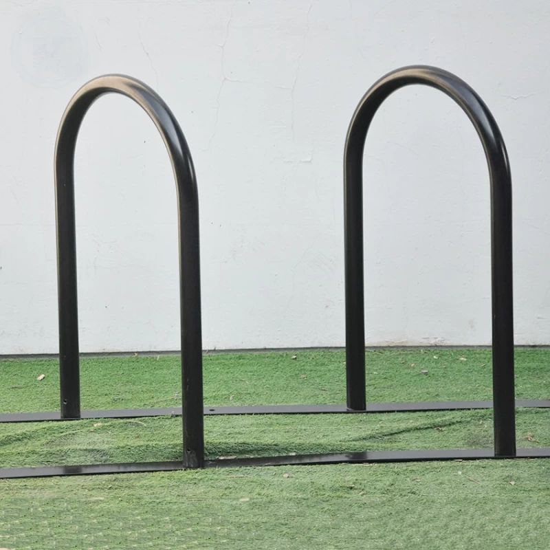 China Steel Tube Floor Mounted Bike Stand Bike Display Rack For 5 Bikes manufacturer