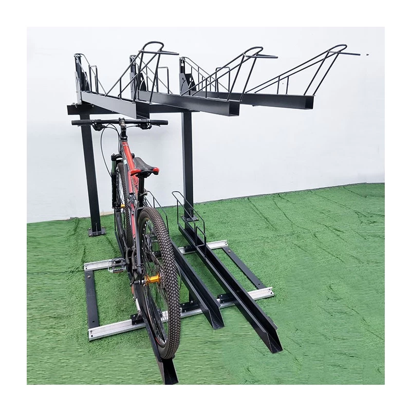 China Storage Commercial 6 Holders Double Layers Double Stand Cycle manufacturer