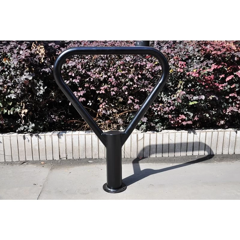 China Triangle shape bicycle parking rack manufacturer