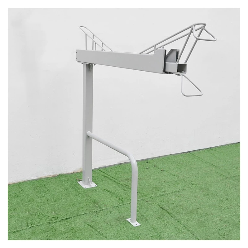 China Galvanized Steel Gas Assisted 2 Tier Cycle Stacking Bicycle Racks manufacturer
