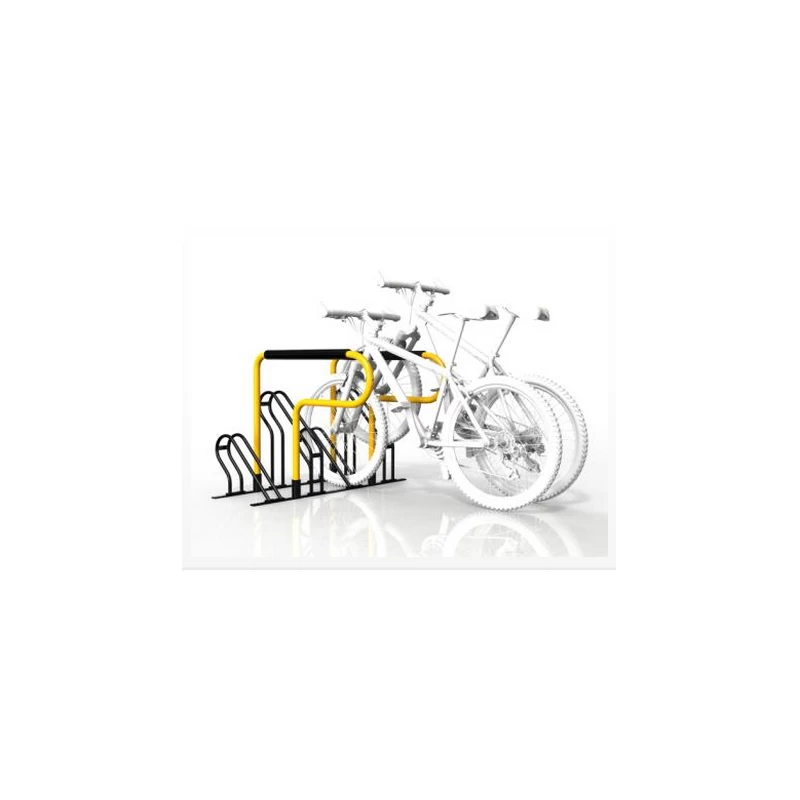 중국 6 자전거 노란색과 검은 색 자전거 주차 스탠드 제조업체