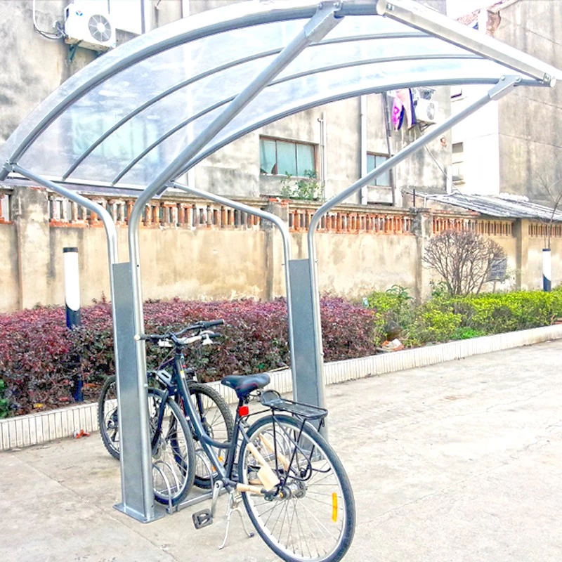 China galvanized new style  bike shelter manufacturer
