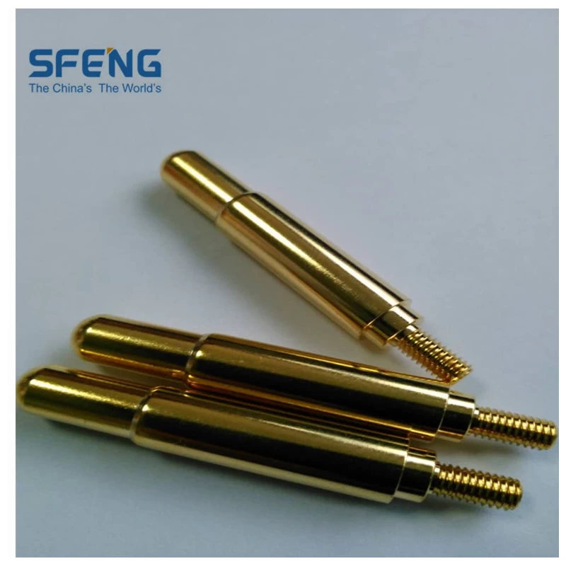 China 3A High quality pogo pin with screw thread manufacturer
