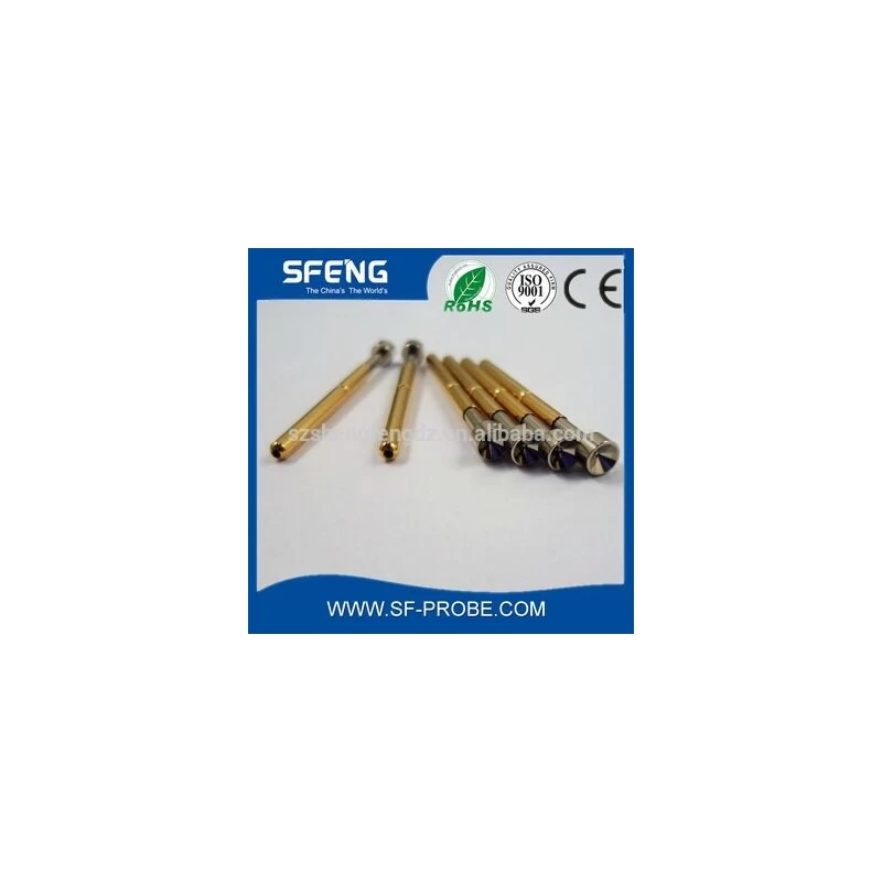 China Be Cu spring loaded test pin P160 Series pcb contact pin high quality material spring probe pin manufacturer