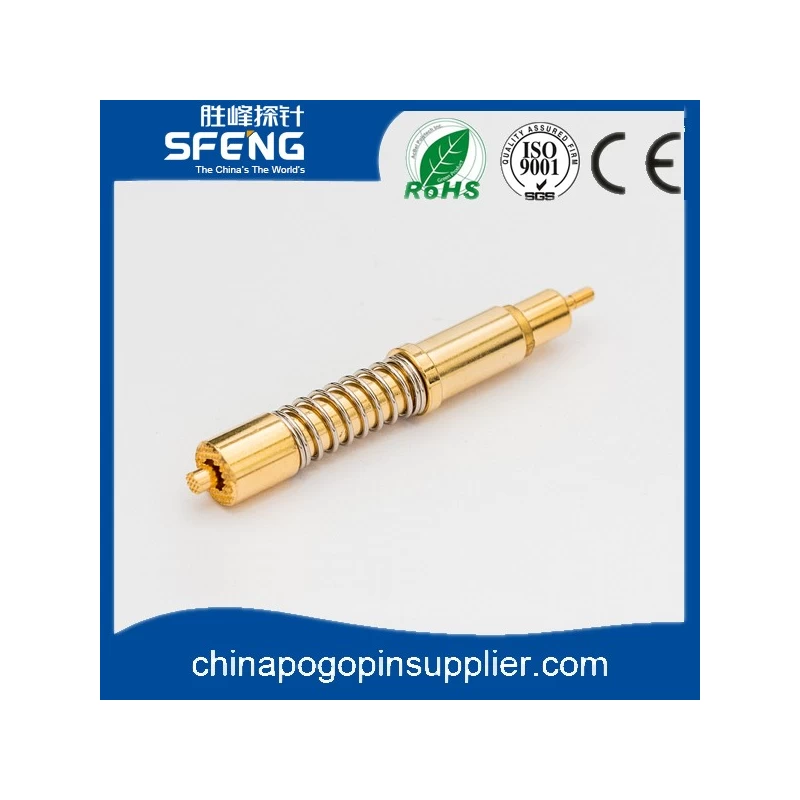 China Best price brass coaxial pin with gold plated manufacturer