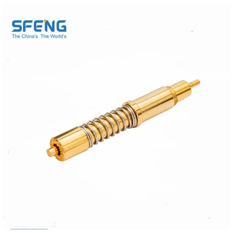 China Brass coaxial pin current pin with gold plated manufacturer