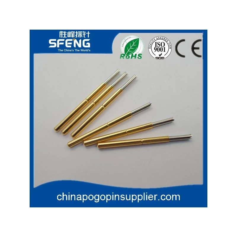 China Brass pcb test probe with Au plating manufacturer