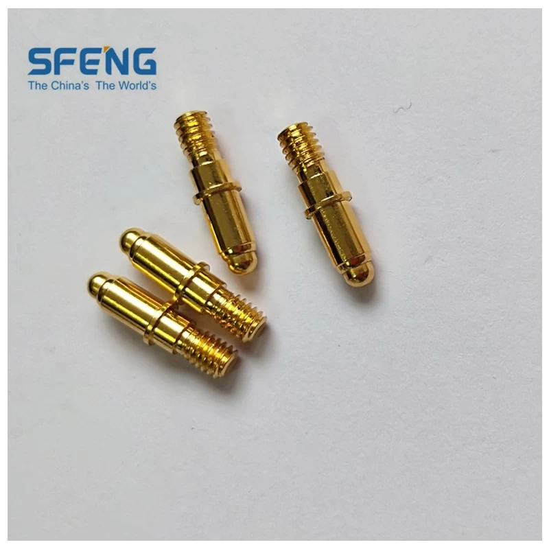 Trung Quốc Brass spring loaded pin with thread M3 nhà chế tạo