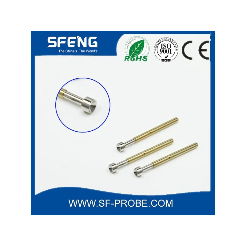 China China pogo pin with brass gold plated probe pin used in testing manchine manufacturer