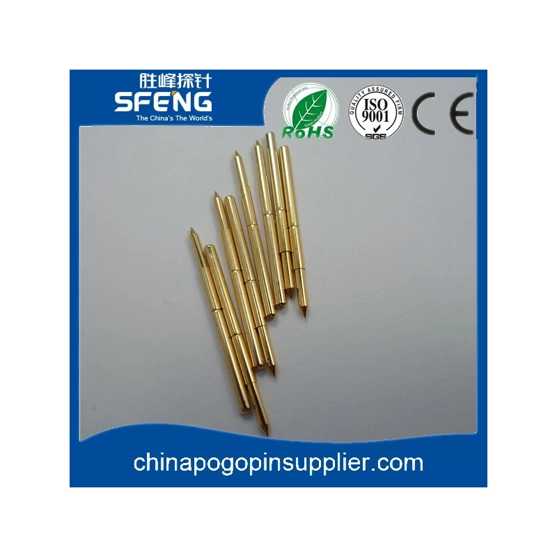 Spring Test 100pcs Pogo Pin Concave Head Type Brass Material 2.02mm/0.1in Tube Diameter 33.35mm/1.3in PCB Testing Pins - 2