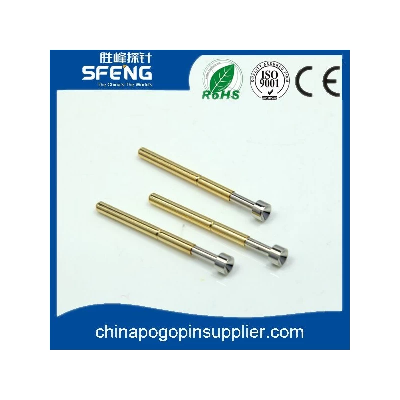 China High Precision Factory Price Gold Plating Brass Spring Loaded Pogo Pin manufacturer