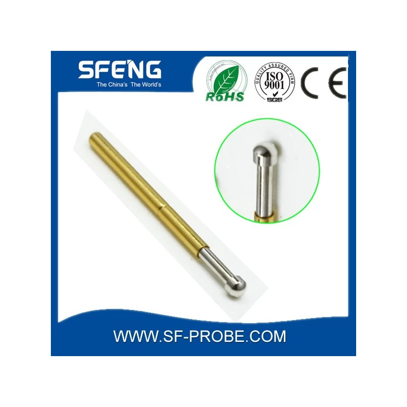 China Suzhou Best quality brass gold plated probe pin with lowest price manufacturer