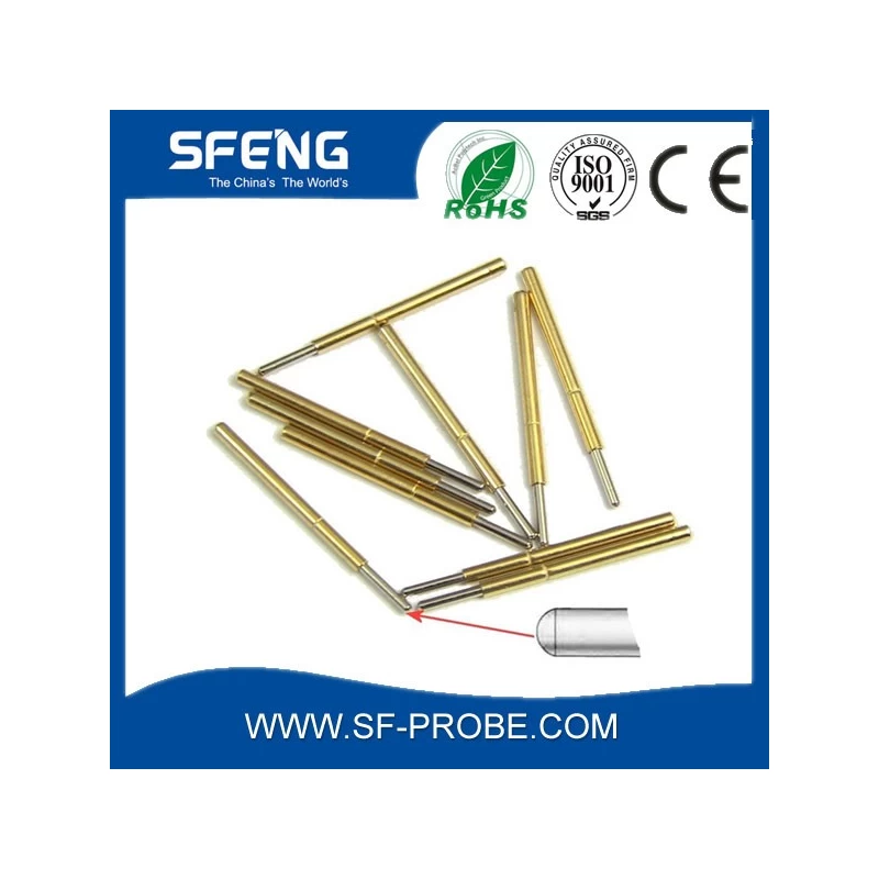 China brass pin gold plated spring loaded pin with best service manufacturer