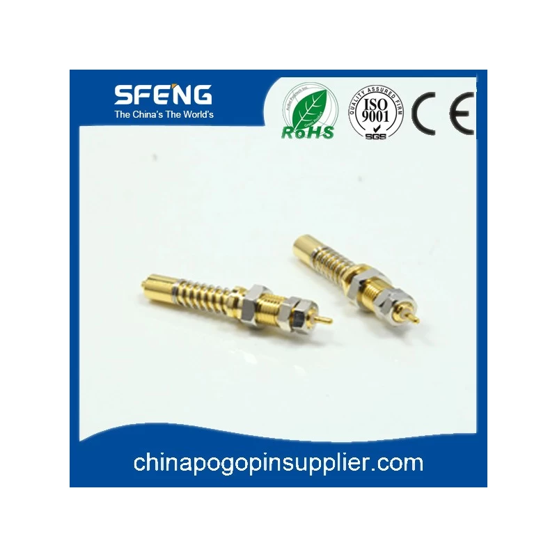 China Gold plated high current probe pin for cell formation manufacturer