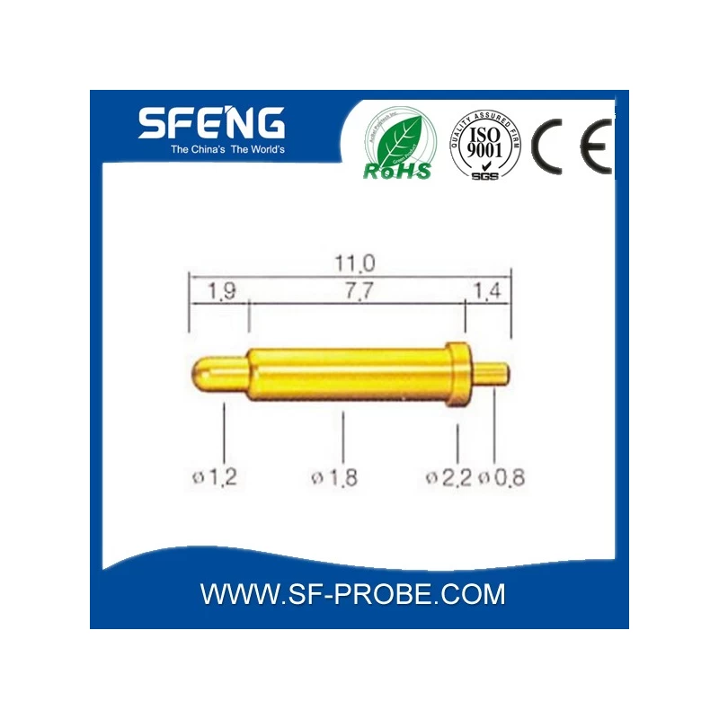 China high quality brass gold plated pogo pin connector with best service manufacturer