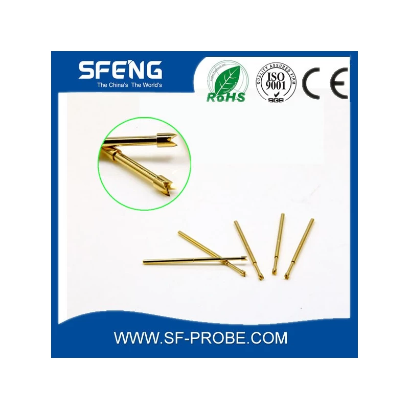 China lowest price four point probe pogo pin with spring manufacturer