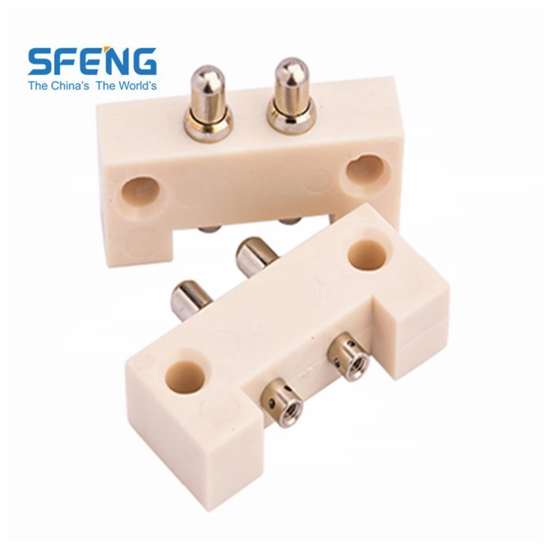 China spring loaded pogo pin 2pin pogo connector manufacturer