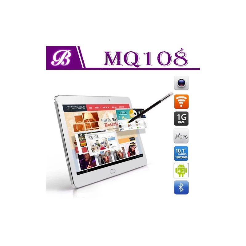 China 10.1inch Android tablet pc with 1G+8G 1028*800 IPS 3G GPS BT manufacturer