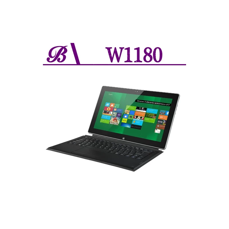China 11.6-inch Intel Celeron chip 2G 32G 1366 * 768 front 1.0MP and rear 2MP camera Windows tablet W1180 manufacturer