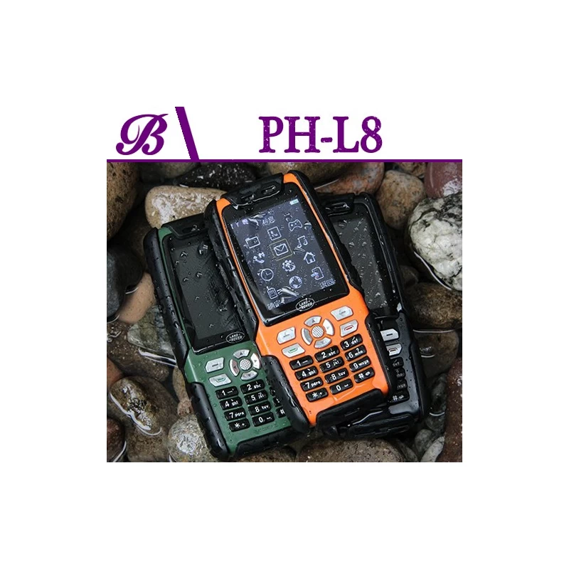 porcelana 2.4 pulgadas  resolución de 320 * 240 Memoria de 64 MB + 64 MB 3800 mAhSupports Bluetooth Military Standard Phone L8 fabricante