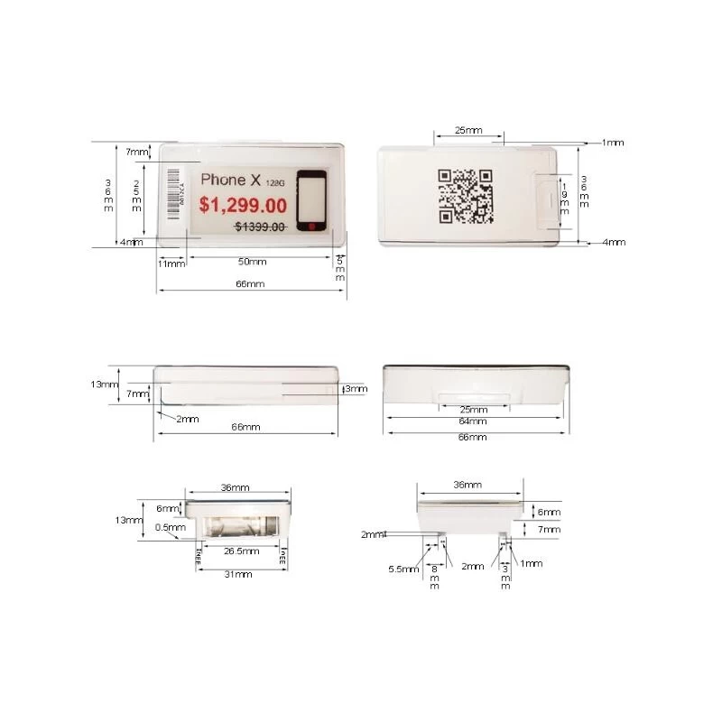 China 2.9inch E-ink Epaper Digital Electronic Shelf Label manufacturer