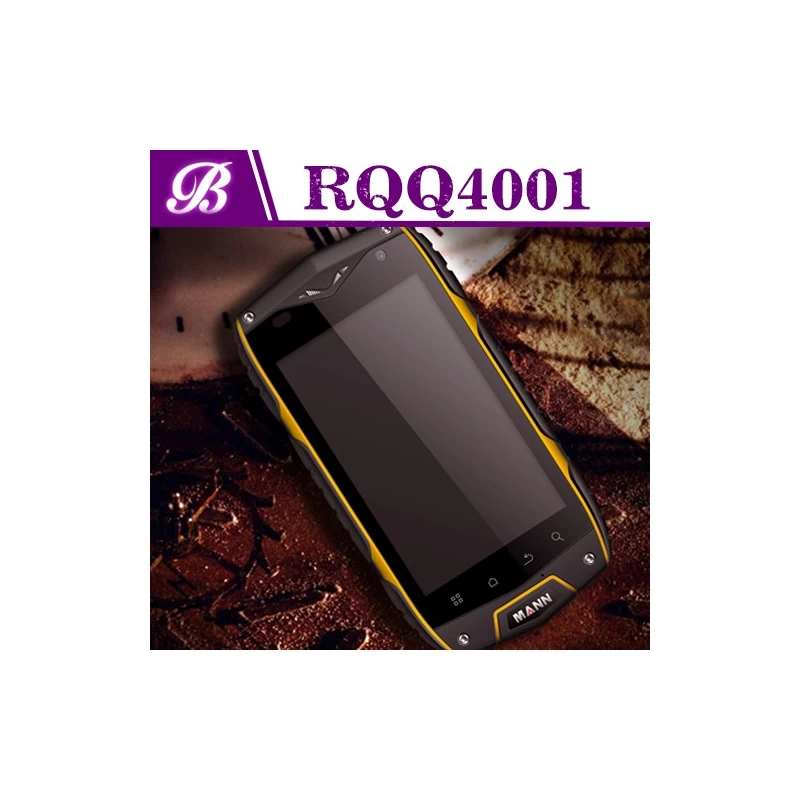 중국 4인치 MSM8212 쿼드코어 800*480 1G 4G 전면 카메라 30만 화소 후면 카메라 500만 화소 3G GPS WIFI 블루투스 스마트 러기드 휴대폰 RQQ4001 제조업체