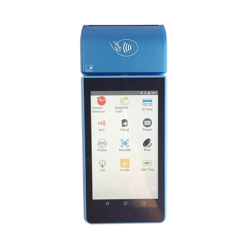 China 5.0” MTK8735V Quad Core 1280*720 Android 7.0 1D And 2D Scan POS Machine manufacturer