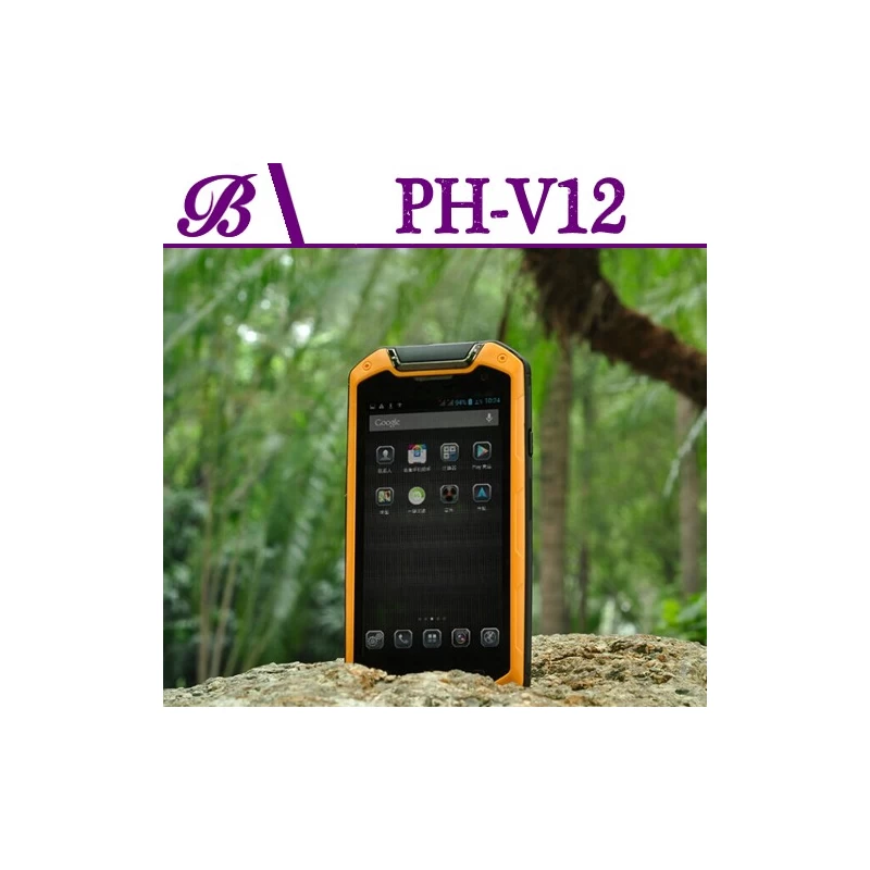 China 720 * 1280 IPS + 2G 8G Suporta Bluetooth GPS NFC 4 polegadas Walkie Talkie Rugged Moblie telefone V12 fabricante