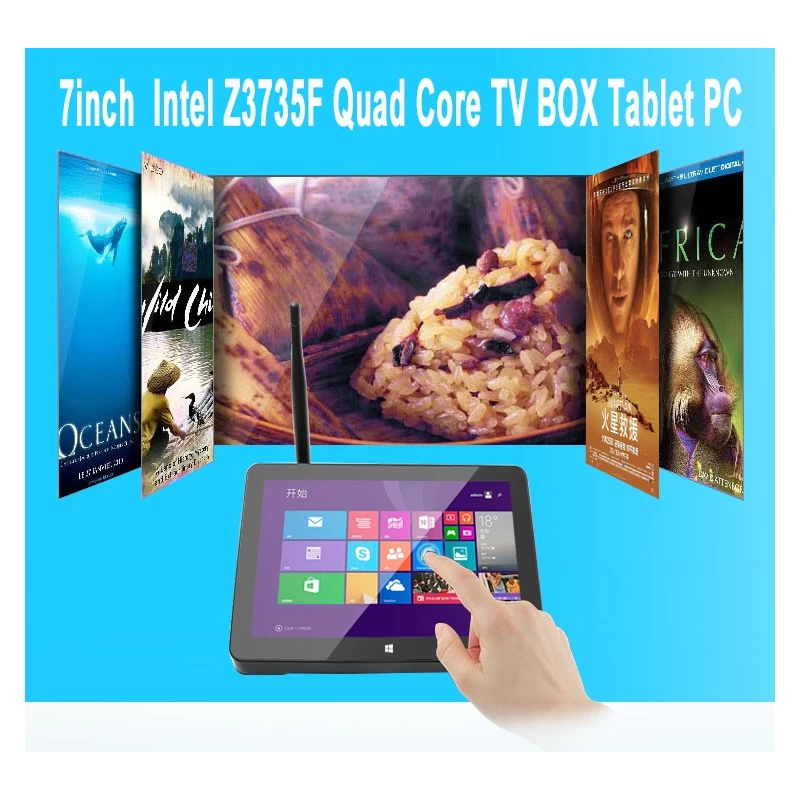 China 7" Intel Z3735F Quad Core Windows 10+Android 4.4 TV BOX Tablet PC manufacturer