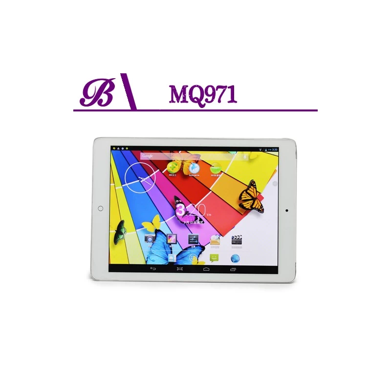 China 9.7-inch MTK8382 Quad-core 1G  16G 1024 * 768 IPS Front camera 300,000 pixels Rear camera 5 million pixels Support GPS 3G WIFI Bluetooth WCDMA tablet MQ971 manufacturer