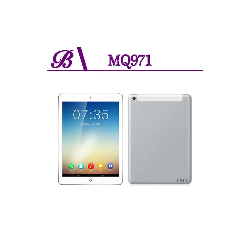 China 9.7-inch MTK8382 quad-core 1G  16G 1024 * 768 IPS front camera 300,000 pixels, rear camera 5 million pixels, supports GPS 3G WIFI Bluetooth, capacitive LCD tablet MQ971 manufacturer