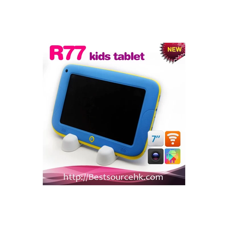 China Android 4.2.2 7inch kids tablet R77 with rugged colorful case 512MB 4GB manufacturer
