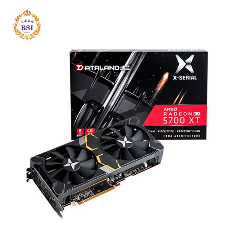 China Best price Dataland RX 5700 XT graphics card RX 5700 XT gaming card with 8GB gddr6 256bit manufacturer